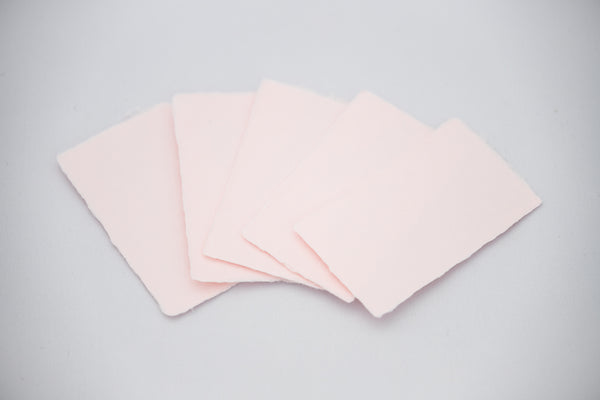 Tosa hand-made Japanese paper business cards ~Sakura color~