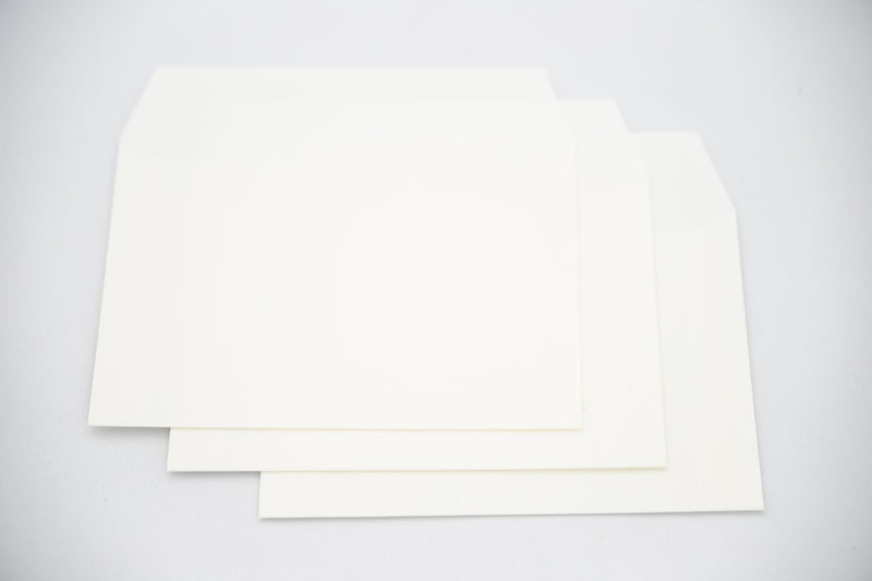 Tosa hand-made Japanese paper western envelope/machine folding/small -white-