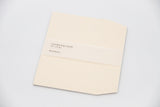Western-style envelope made of hand-made Tosa Japanese paper/Machine-folding, small -Light egg color, off-white-
