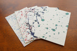 Handmade Japanese paper postcard dyed patterns [Assorted] ~F3 series~